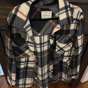 Thread & supply fleece shacket